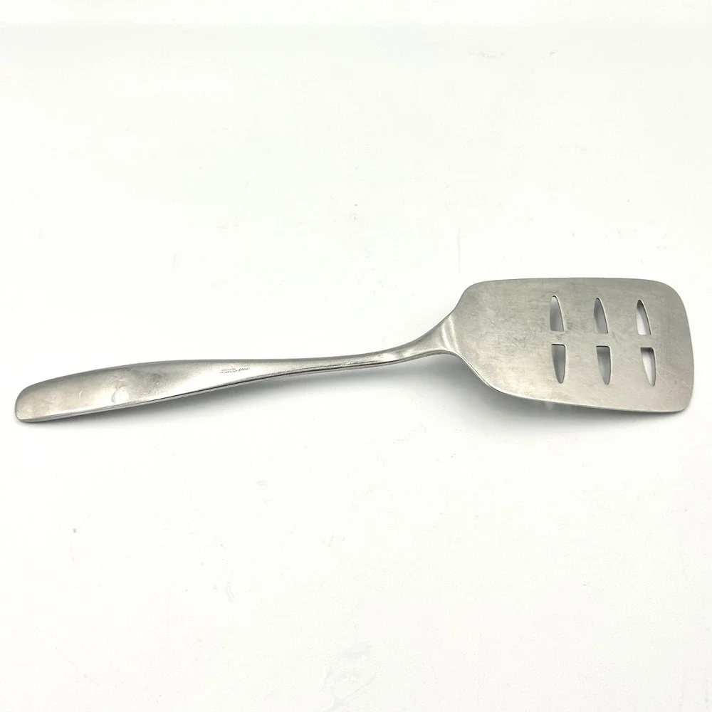 VTG WMF Cromargan Germany Slotted Spatula Turner Silver Stainless Steel MCM 10in